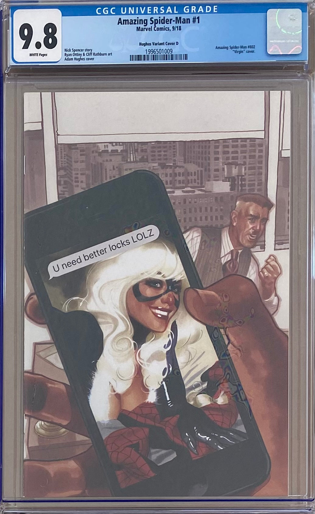 Amazing Spider-Man #1 Hughes Variant D CGC 9.8