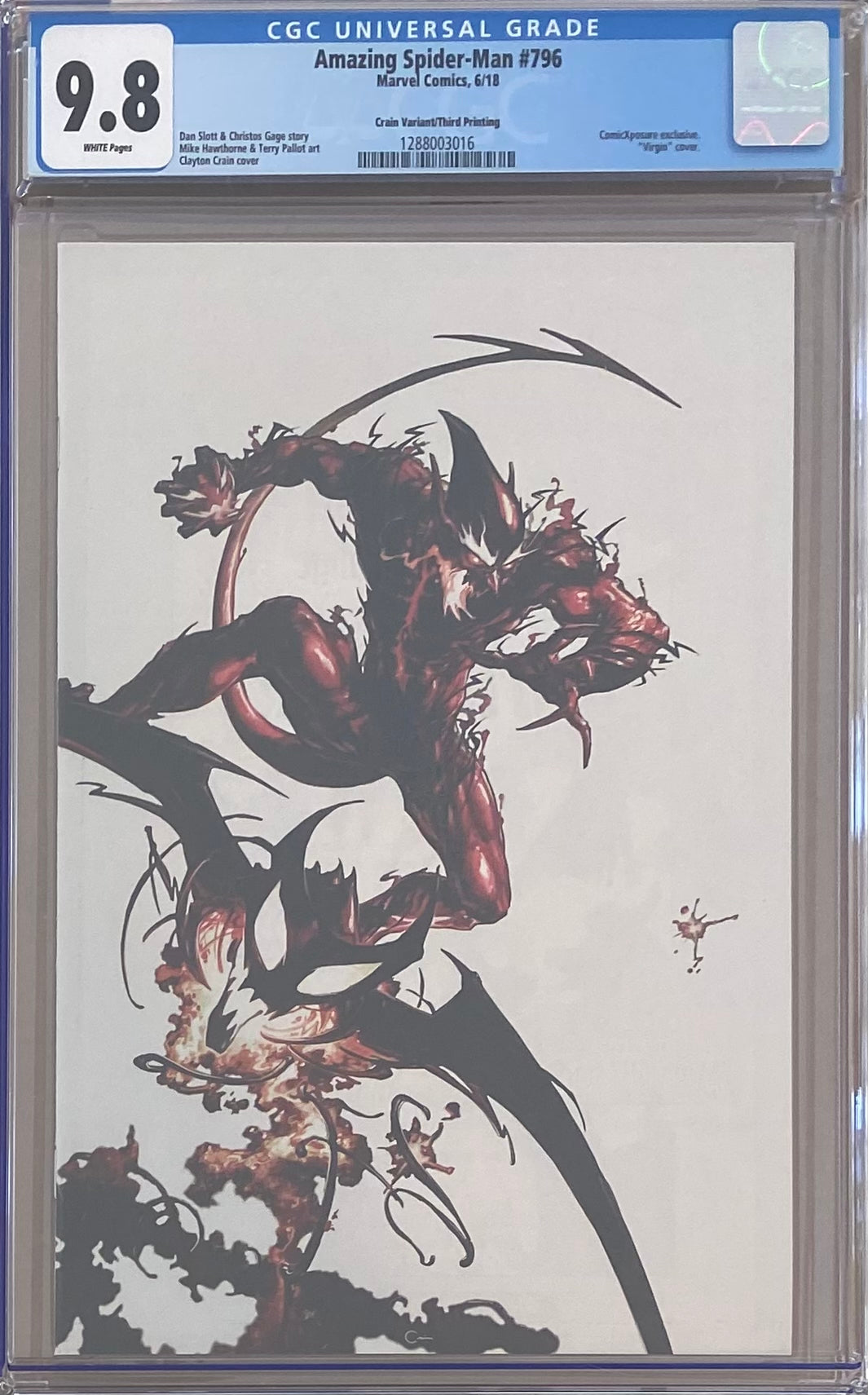 Amazing Spider-Man #796 Crain Variant/Third Printing CGC 9.8