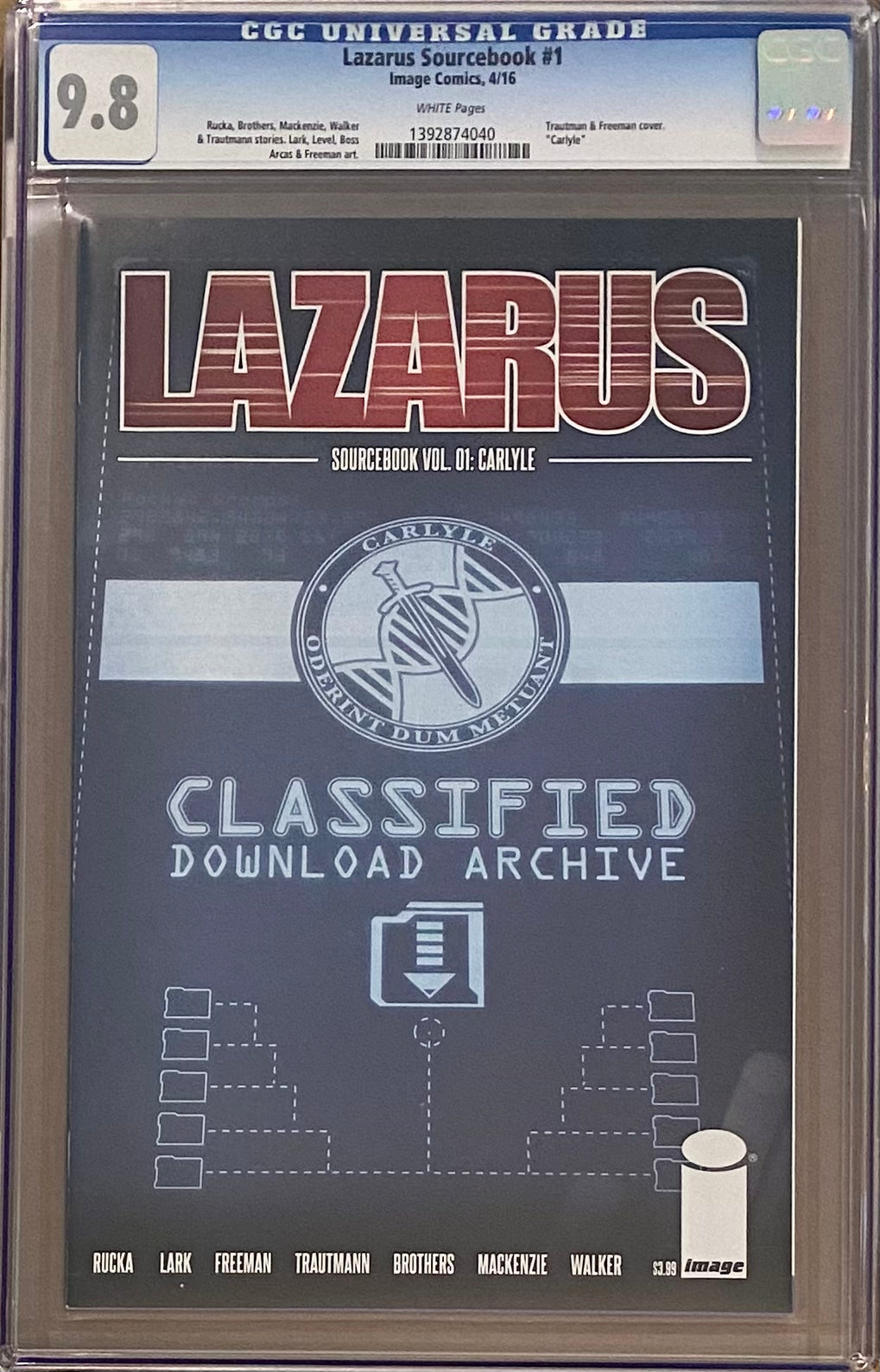 Lazarus Sourcebook #1 CGC 9.8