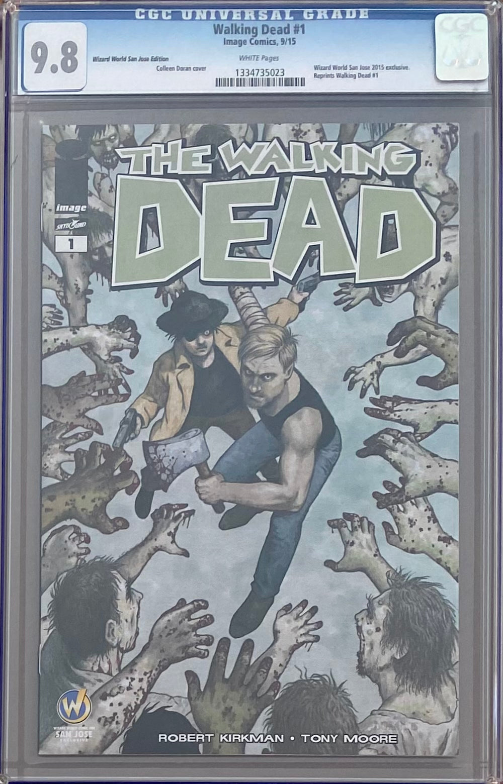 Walking Dead #1 Wizard World San Jose Edition Variant CGC 9.8