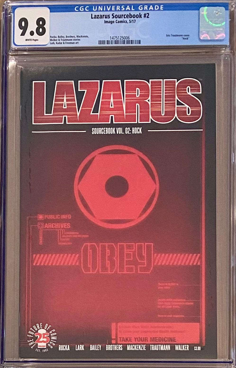 Lazarus Sourcebook #2 CGC 9.8