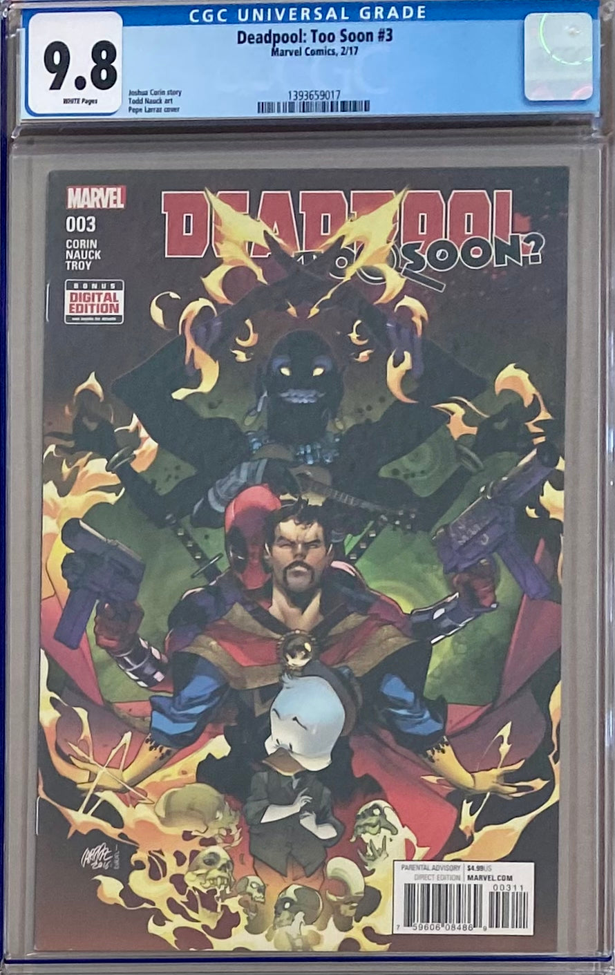 Deadpool: Too Soon #3 CGC 9.8
