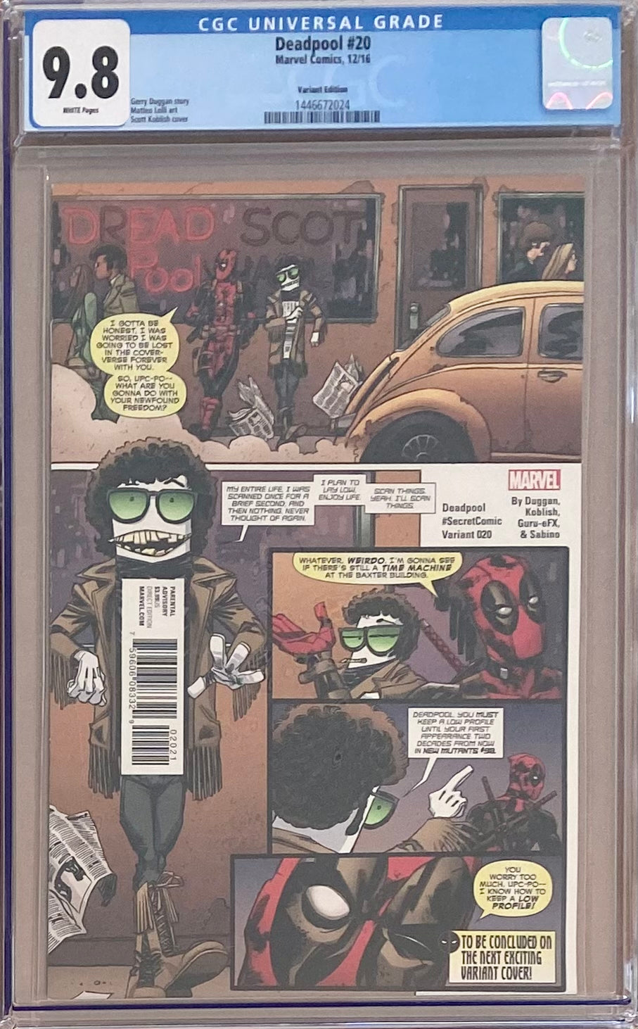 Deadpool #20 Koblish Variant CGC 9.8