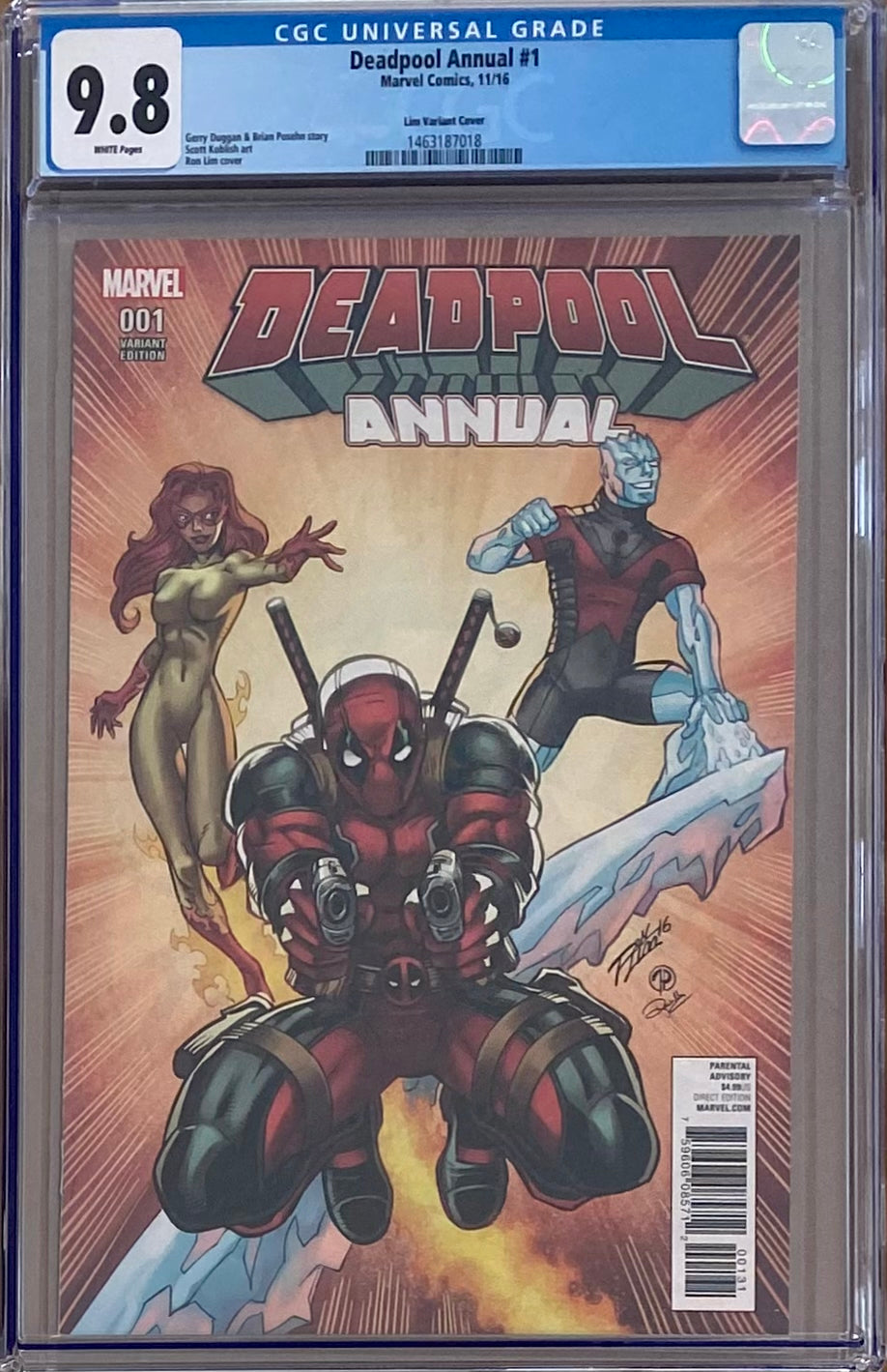 Deadpool Annual #1 Lim Variant CGC 9.8