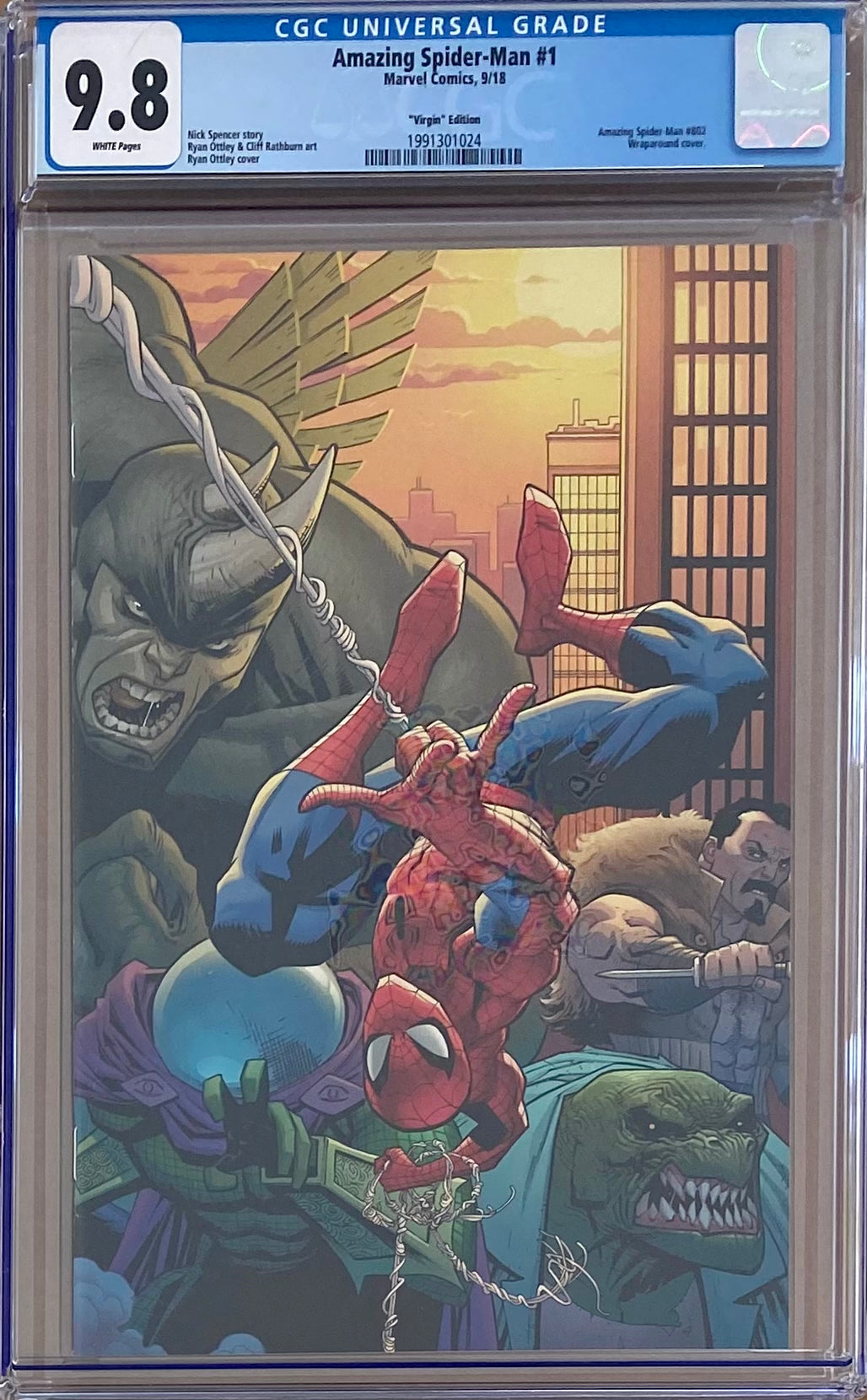 Amazing Spider-Man #1 Ottley 1:200 Virgin Retailer Incentive Variant CGC 9.8