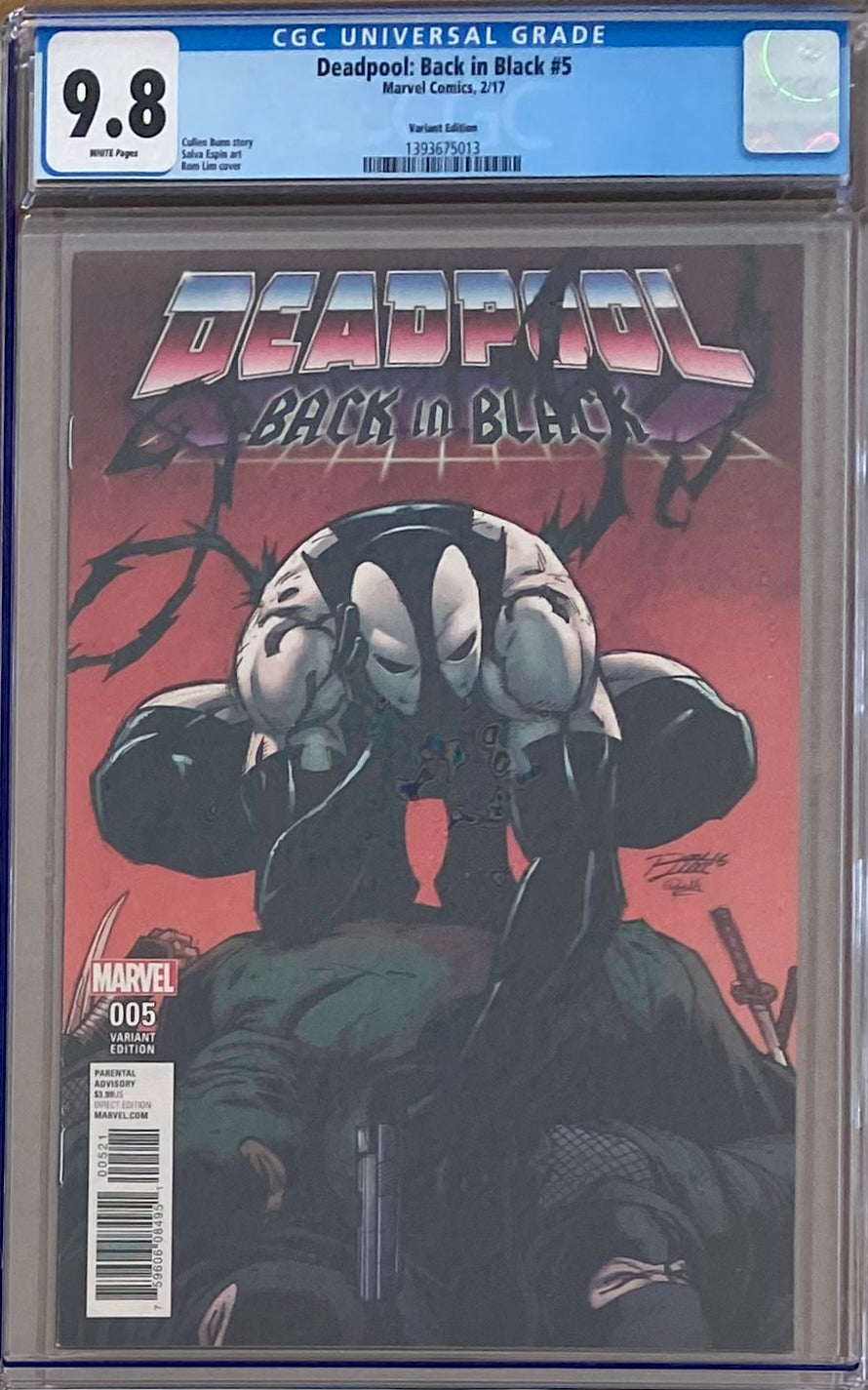 Deadpool: Back in Black #5 Lim Variant CGC 9.8