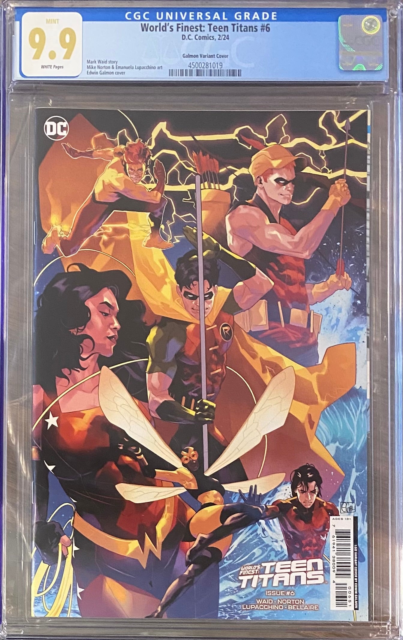 World's Finest: Teen Titans #6 Galmon 1:50 Retailer Incentive Variant CGC 9.9