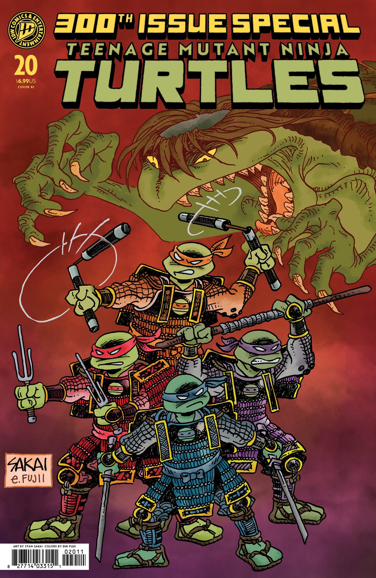 Teenage Mutant Ninja Turtles #20: 300th Issue Special Sakai 1:50 Retailer Incentive Variant