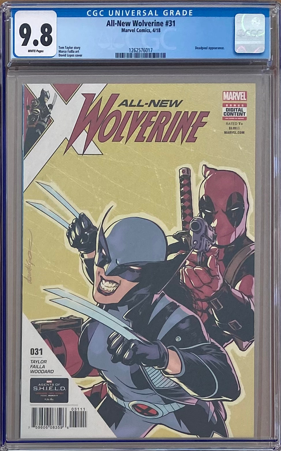 All-New Wolverine #31 CGC 9.8