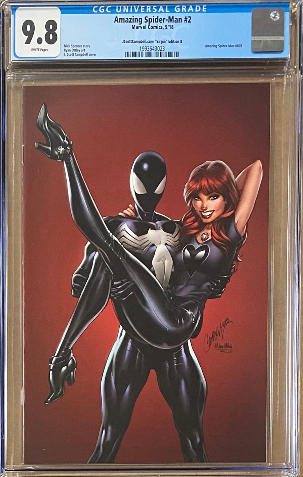 Amazing Spider-Man #2 J. Scott Campbell Virgin Edition B CGC 9.8