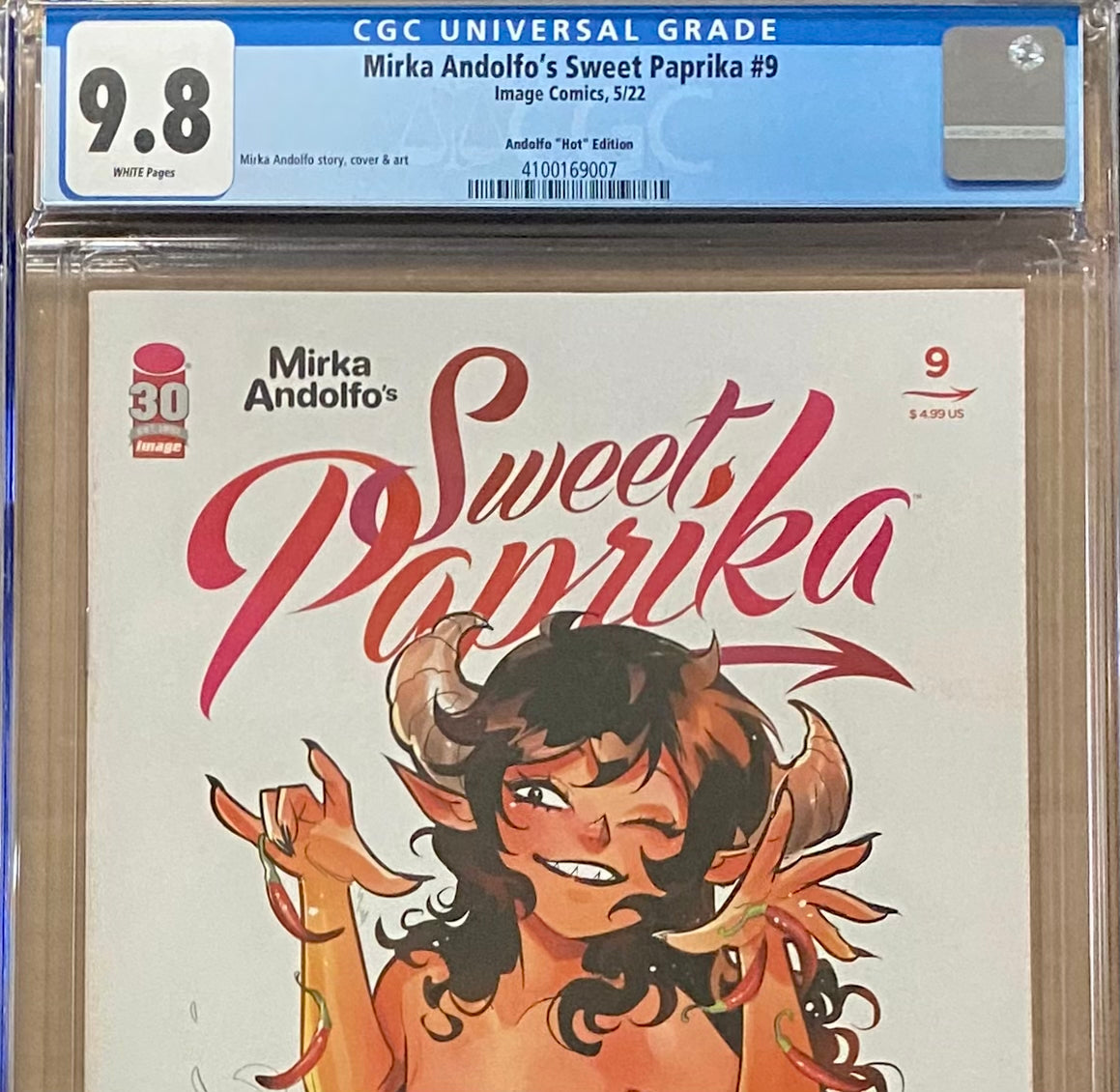 Sweet Paprika #9 Andolfo "Hot" Variant CGC 9.8