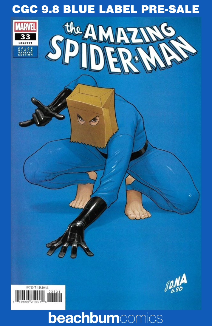 Amazing Spider-Man #33 Nakayama Color Block Blue Variant CGC 9.8