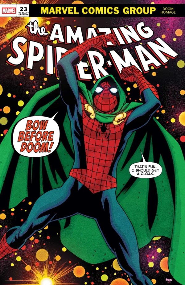 Amazing Spider-Man #23 McKone Doom Homage Variant (3/04/26)