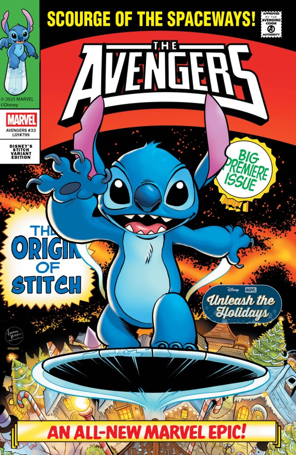 Avengers #33 Vecchio Disney Stitch Unleash The Holidays Variant (12/17/25)