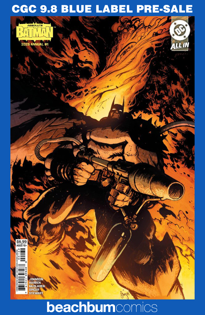 Absolute Batman Annual #1 Second Printing Johnson Flamethrower Variant CGC 9.8