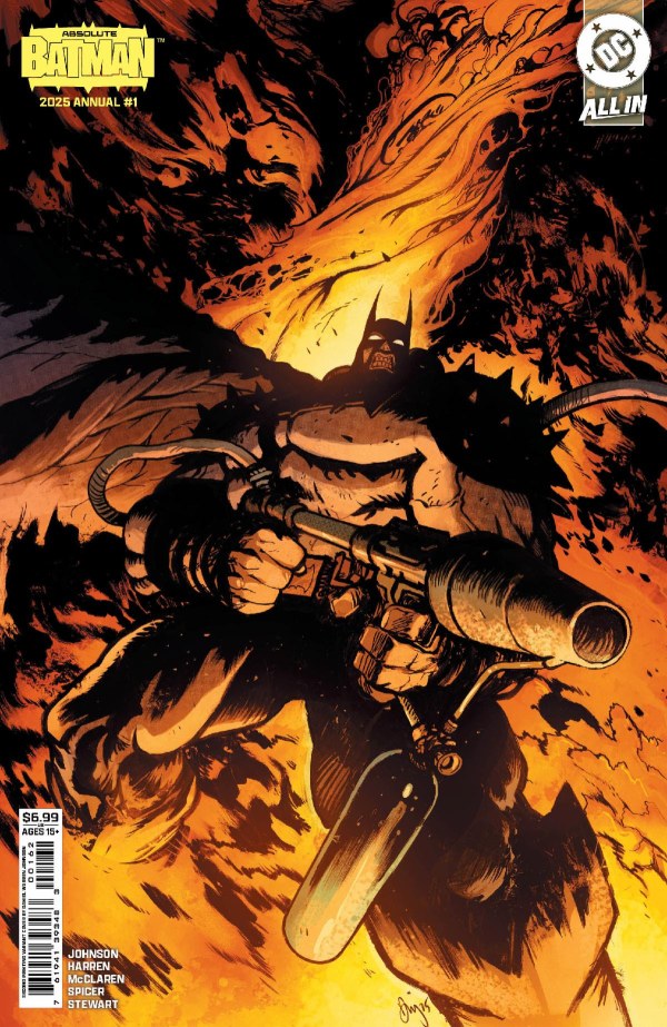 Absolute Batman Annual 2025 #1 Second Printing Cover B Johnson Flamethrower Variant (1/21/26)