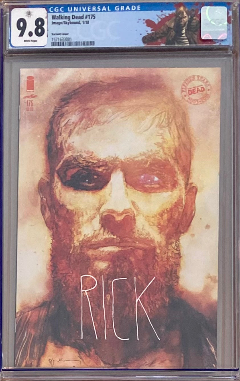 Walking Dead #175 Sienkiewicz Variant CGC 9.8 - Rick Custom Label