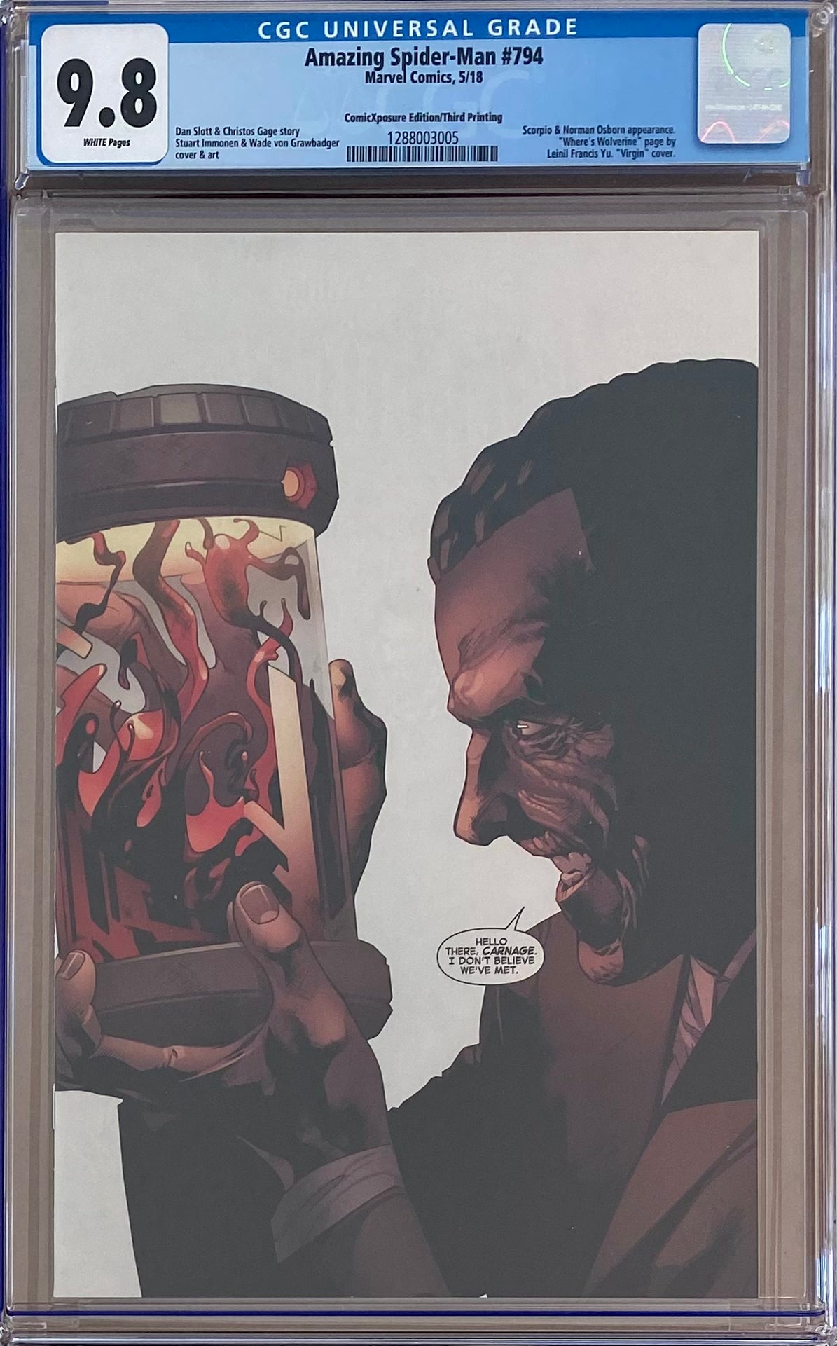 Amazing Spider-Man #794 ComicXposure/Third Printing CGC 9.8