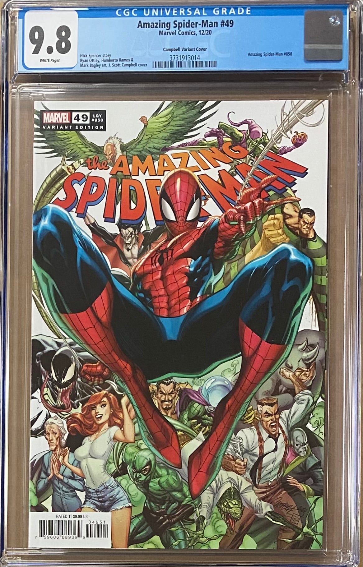 Amazing Spider-Man #49 J. Scott Campbell Variant CGC 9.8