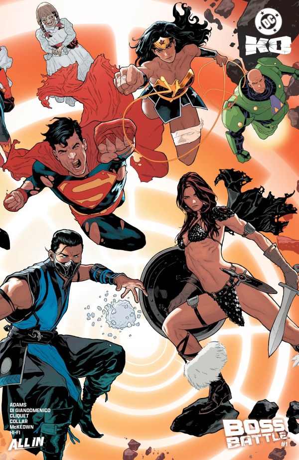 DC K.O.: Boss Battle #1 Cover G Spokes Wraparound Foil Variant (2/04/26)