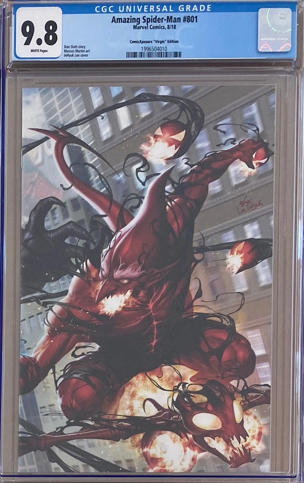 Amazing Spider-Man #801 ComicXposure/InHyuk Lee Virgin Variant CGC 9.8