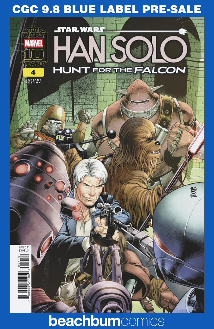 Star Wars: Han Solo- Hunt for the Falcon #4 Siqueira 1:25 Retailer Incentive Variant CGC 9.8
