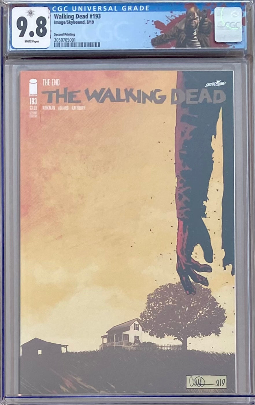 Walking Dead #193 Second Printing CGC 9.8 - Rick Custom Label