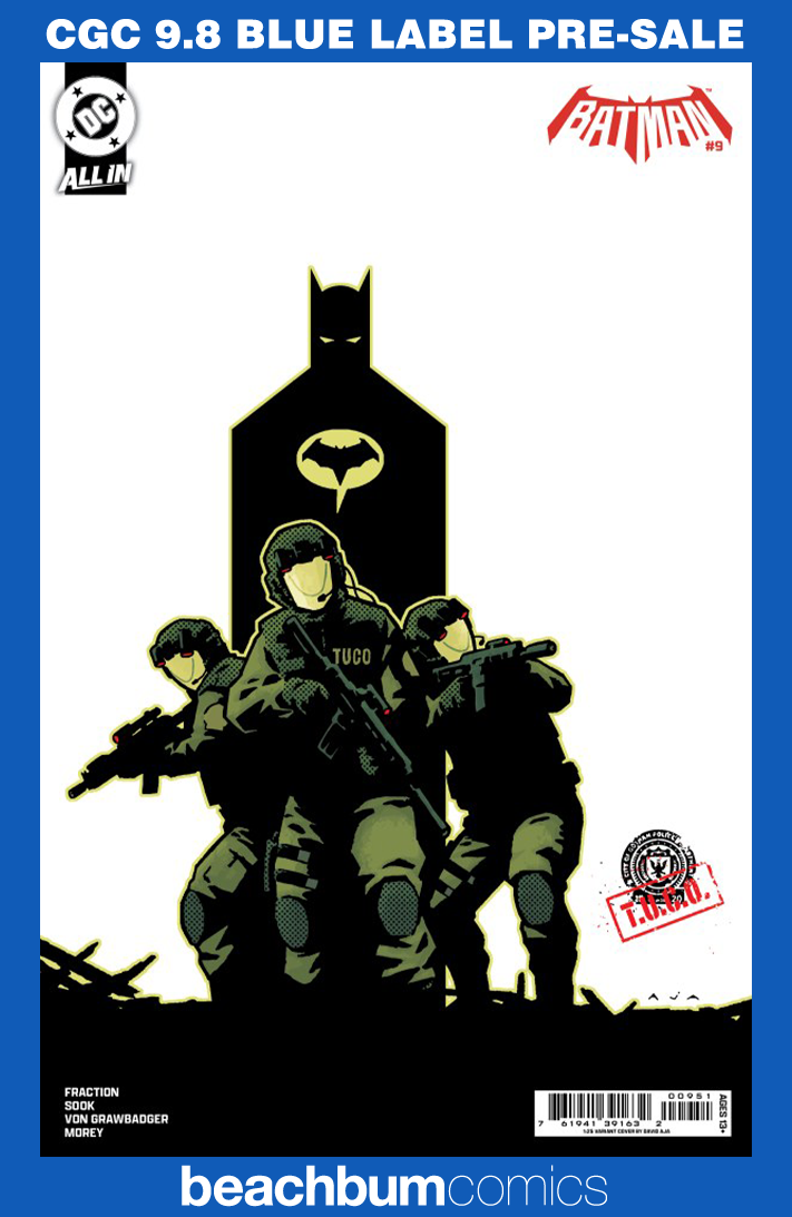 Batman #9 Aja 1:25 Retailer Incentive Variant CGC 9.8