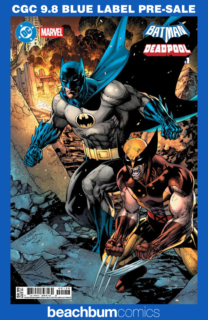 DC/Marvel: Batman/Deadpool #1 Second Printing Jim Lee Variant CGC 9.8