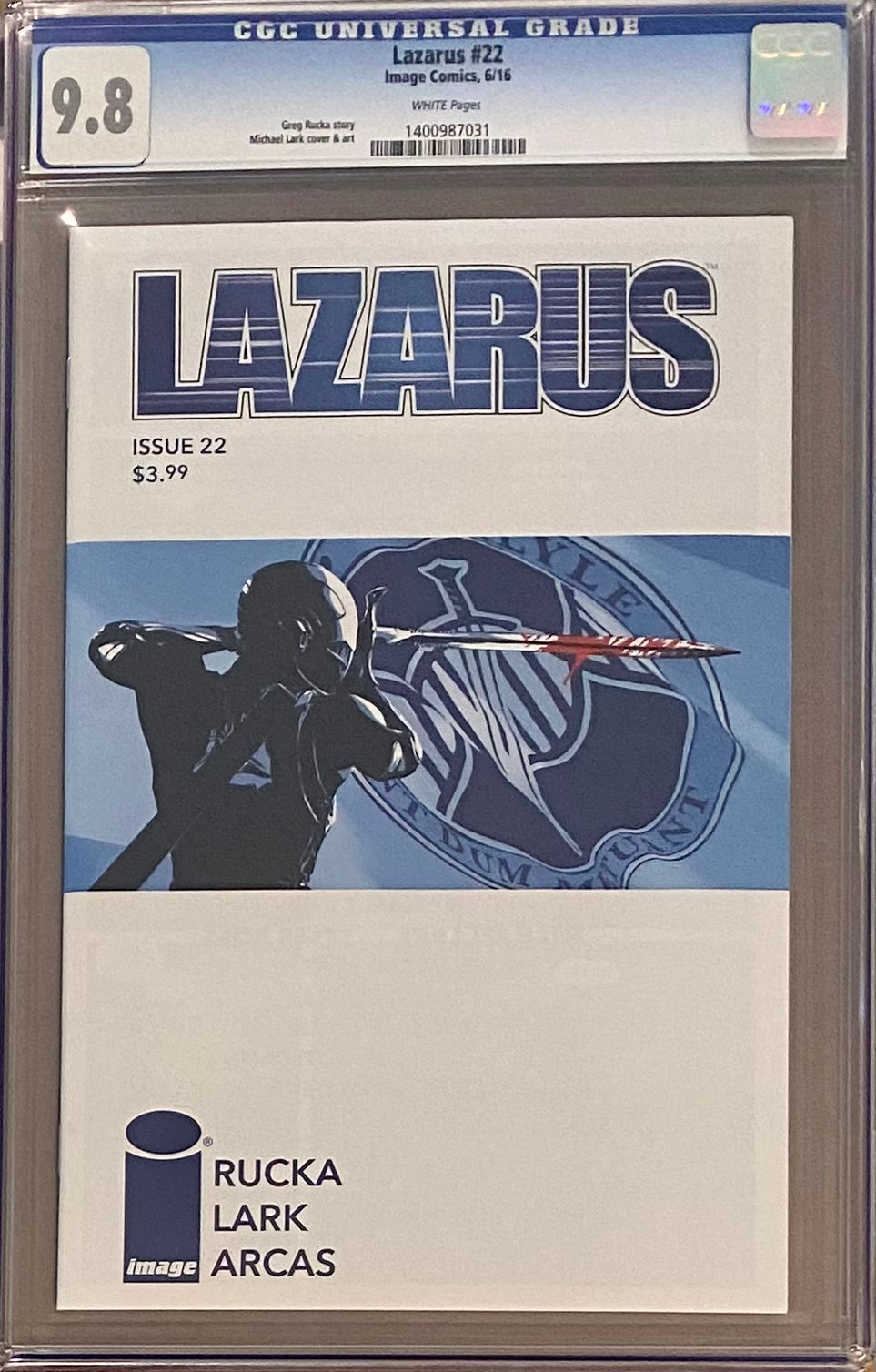 Lazarus #22 CGC 9.8