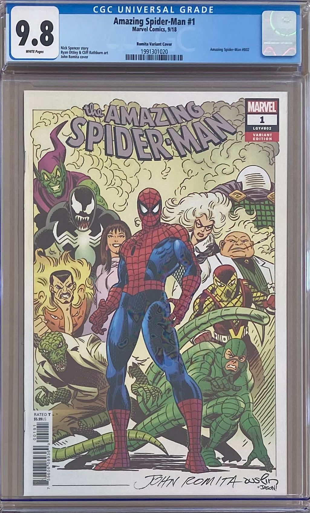 Amazing Spider-Man #1 Romita 1:100 Retailer Incentive Variant CGC 9.8