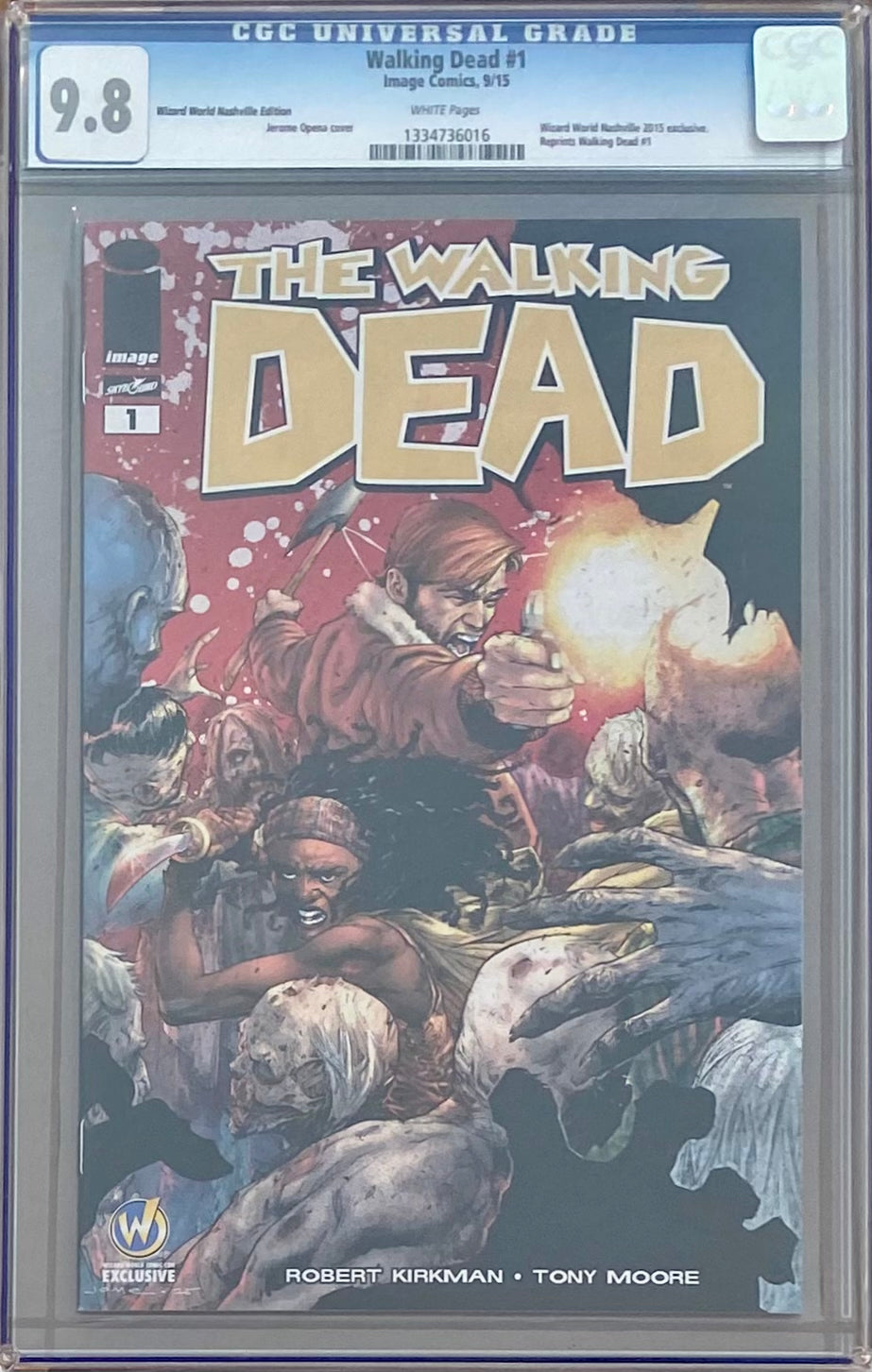 Walking Dead #1 Wizard World Nashville Edition Variant CGC 9.8