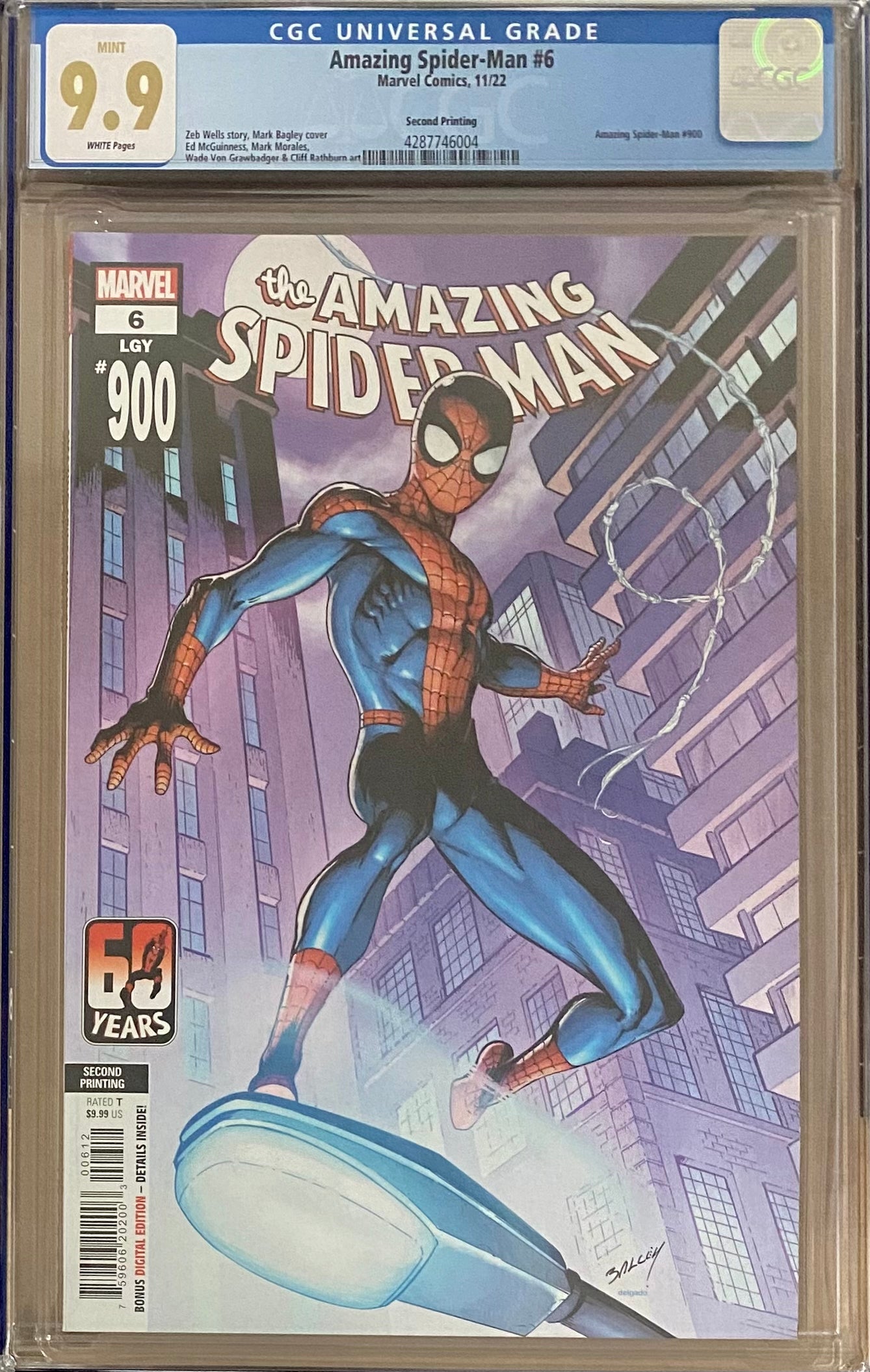 Amazing Spider-Man #6 (#900) Second Printing CGC 9.9