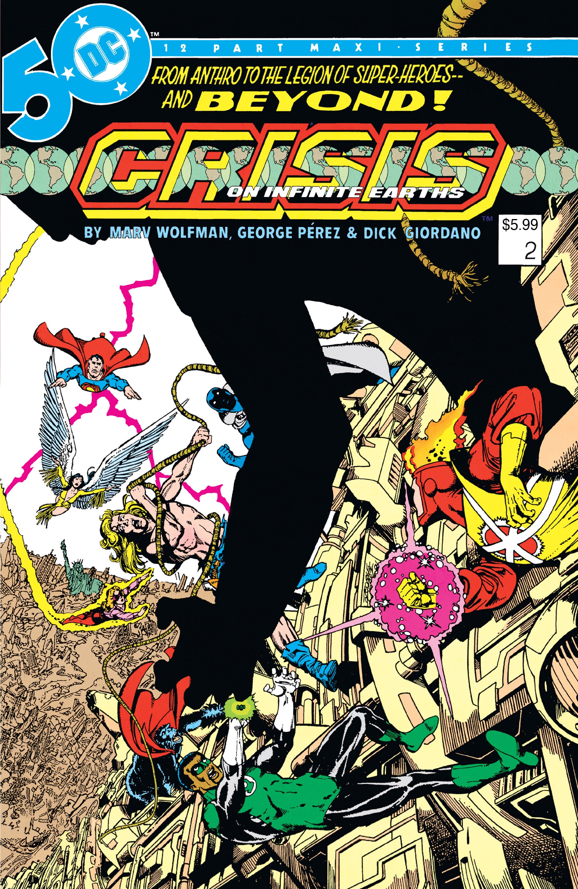 CRISIS ON INFINITE EARTHS #2 (OF 12) FACSIMILE EDITION CVR B GEORGE PEREZ FOIL VARIANT (05/21/2024)