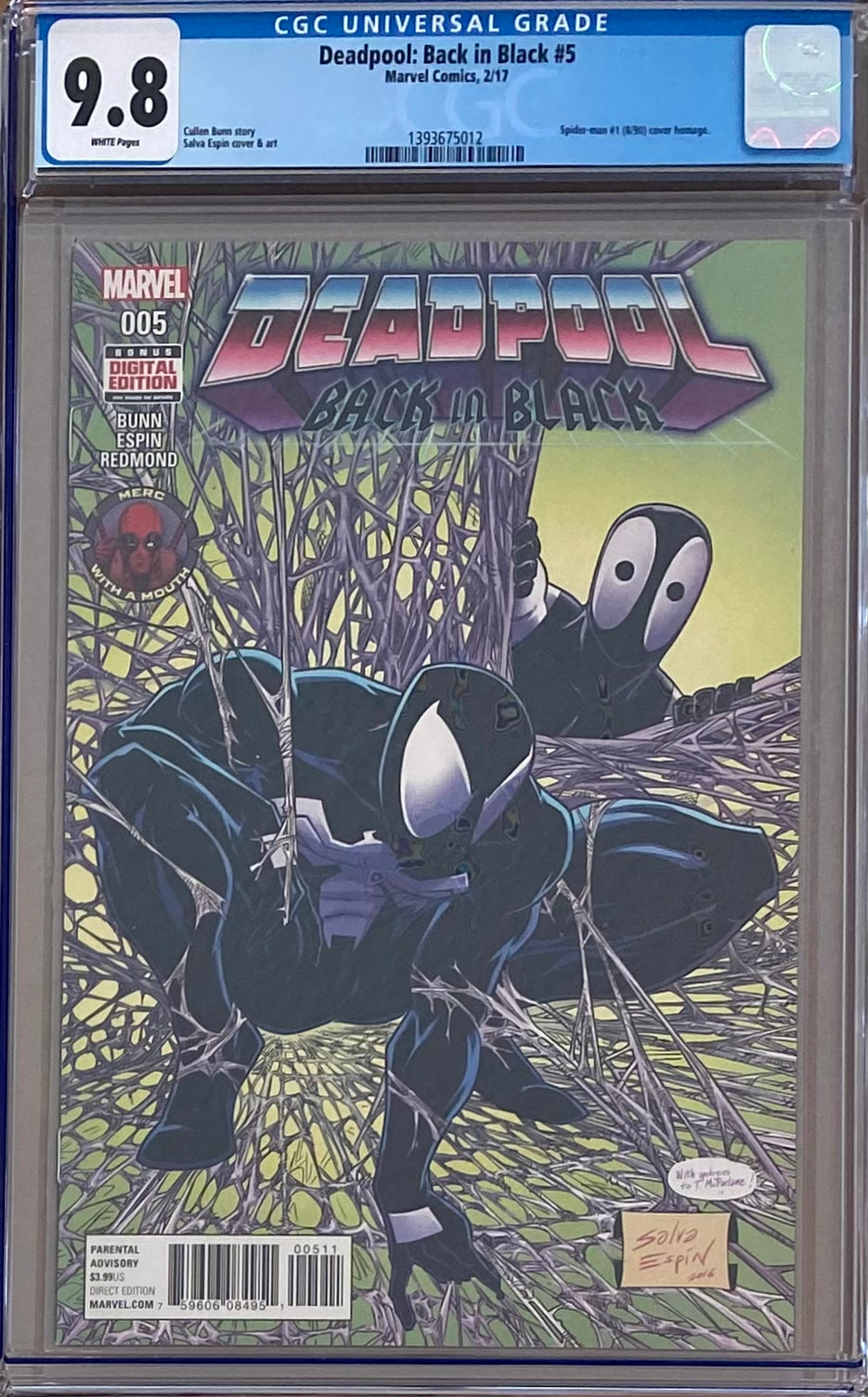 Deadpool: Back in Black #5 CGC 9.8