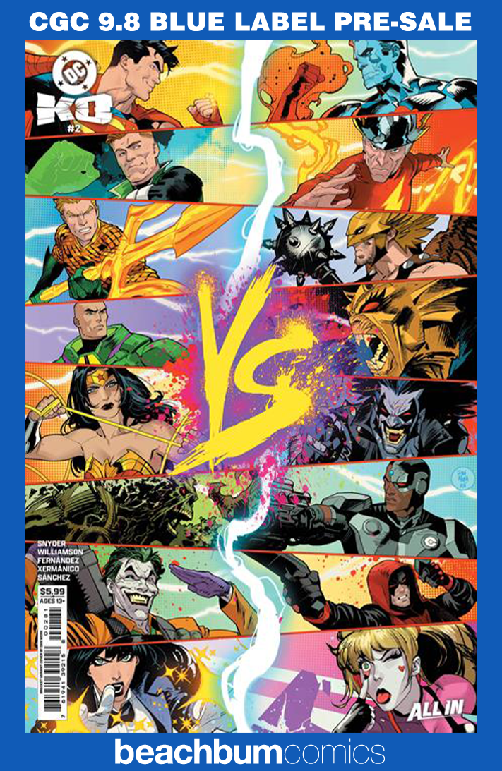 DC K.O. #2 Mora Bracket Special Effect Variant CGC 9.8