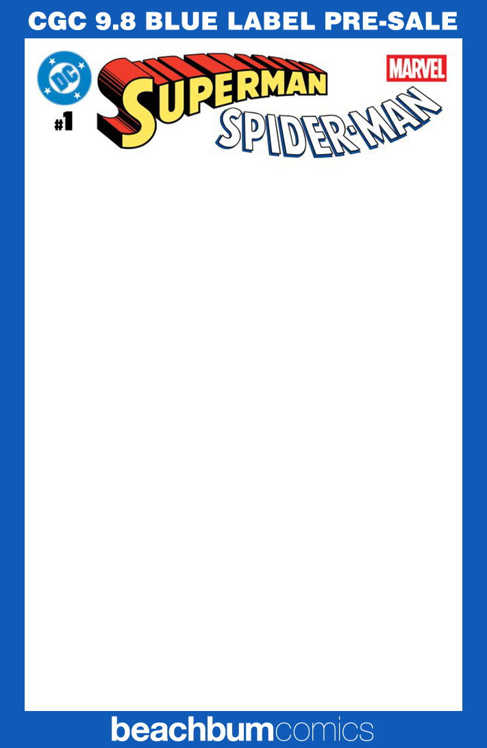 DC/Marvel: Superman/Spider-Man #1 - Cover Z - Blank Sketch Variant CGC 9.8