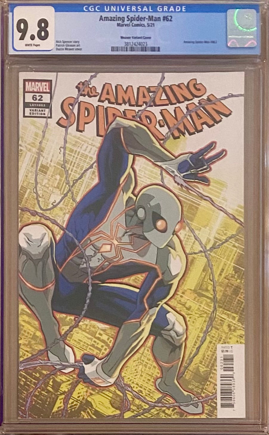 AMAZING SPIDER-MAN #62 CGC 9.8 Marvel 2021 Custom Label orders Weaver New Suit variant