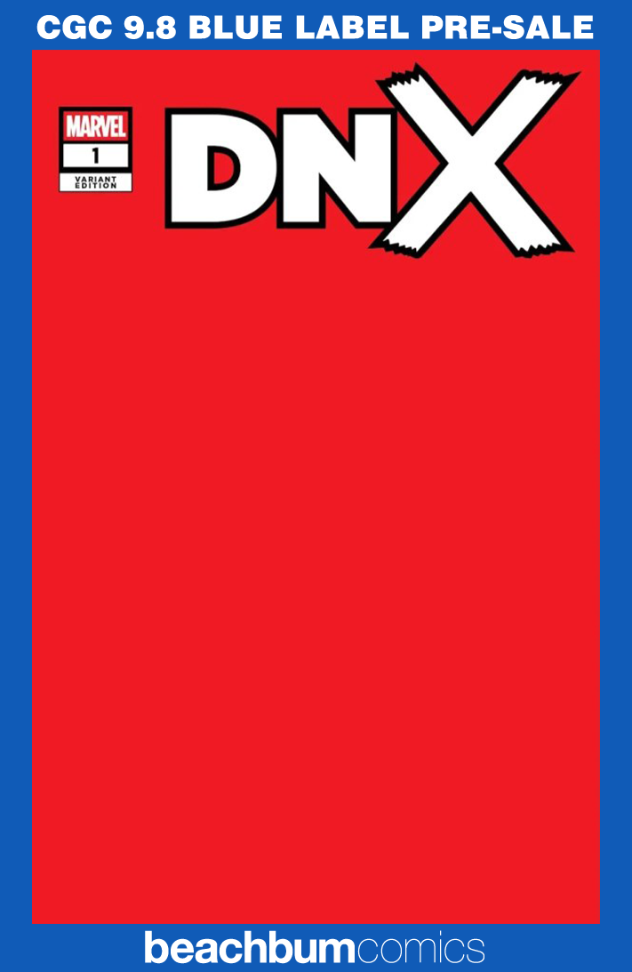 DNX #1 Red Blank Sketch Blind Bag Variant CGC 9.8