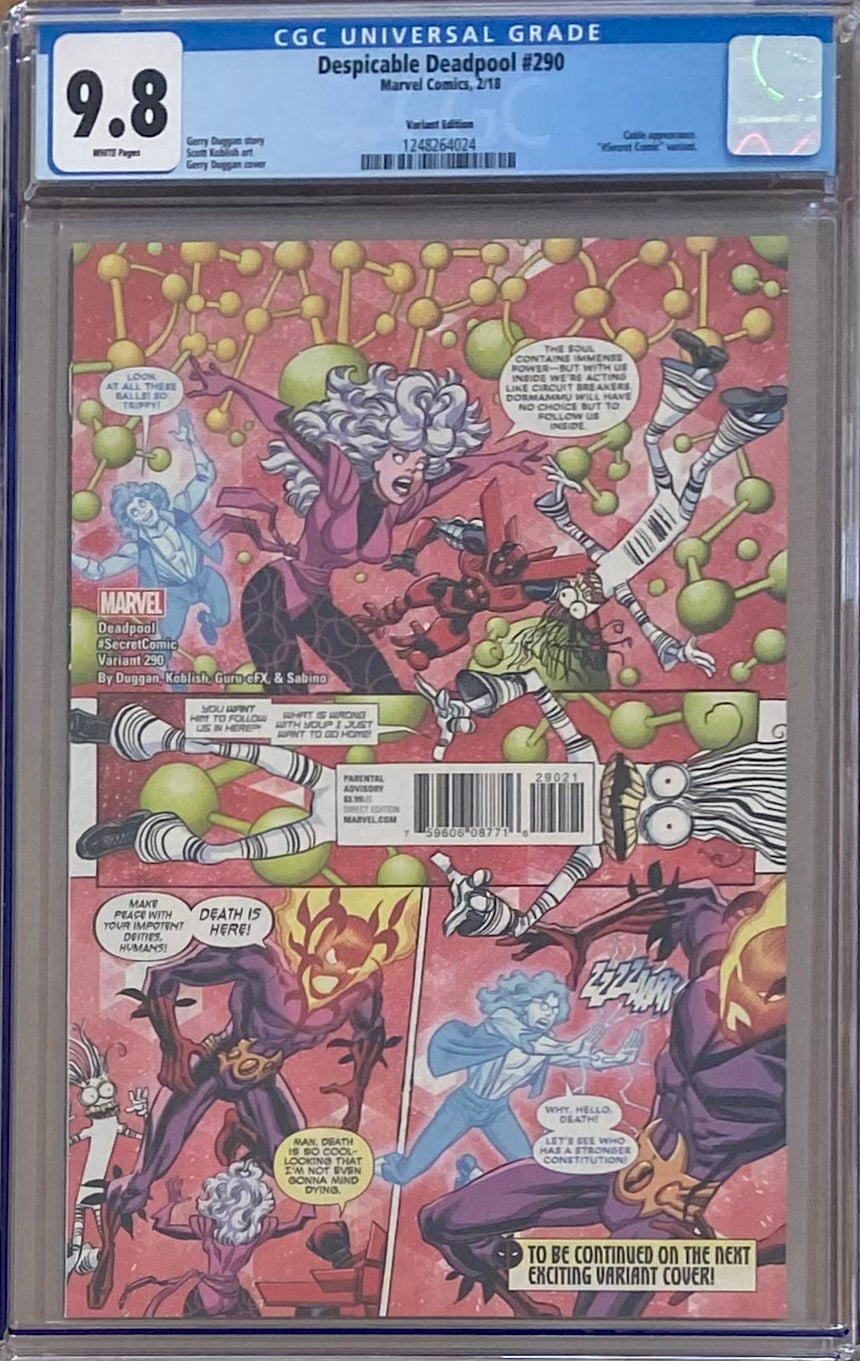Despicable Deadpool #290 Koblish Variant CGC 9.8