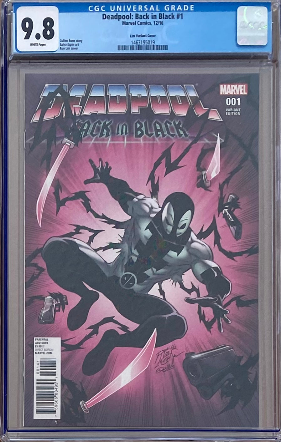 Deadpool: Back in Black #1 Lim Variant CGC 9.8