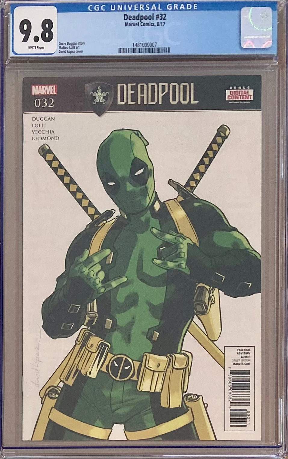 Deadpool #32 CGC 9.8