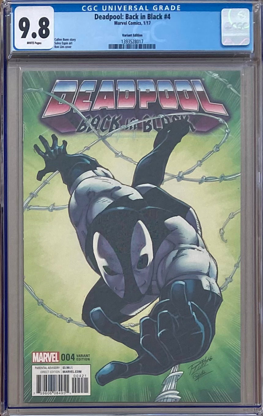 Deadpool: Back in Black #4 Lim Variant CGC 9.8