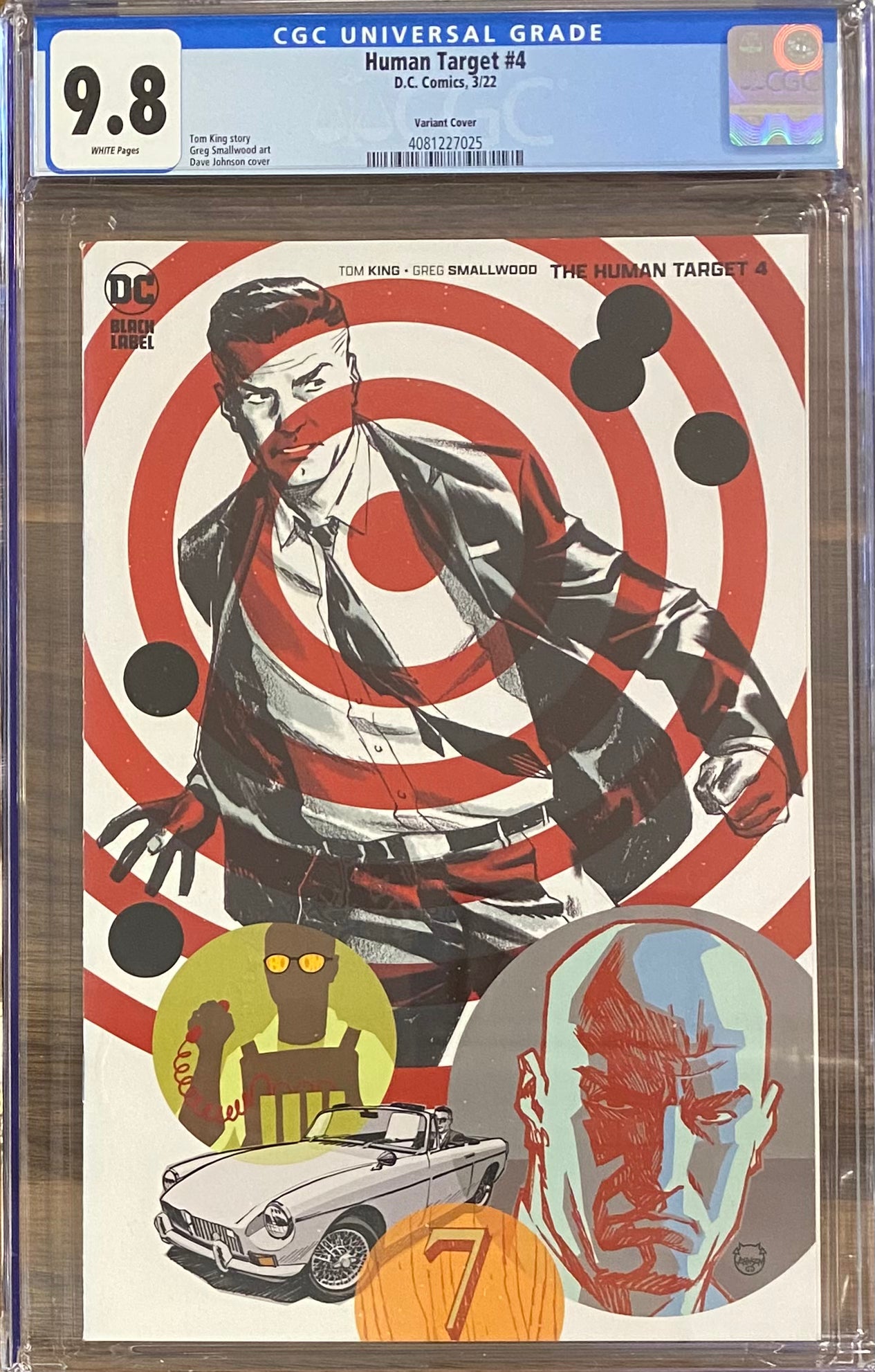 The Human Target #4 Variant CGC 9.8 - DC Black Label