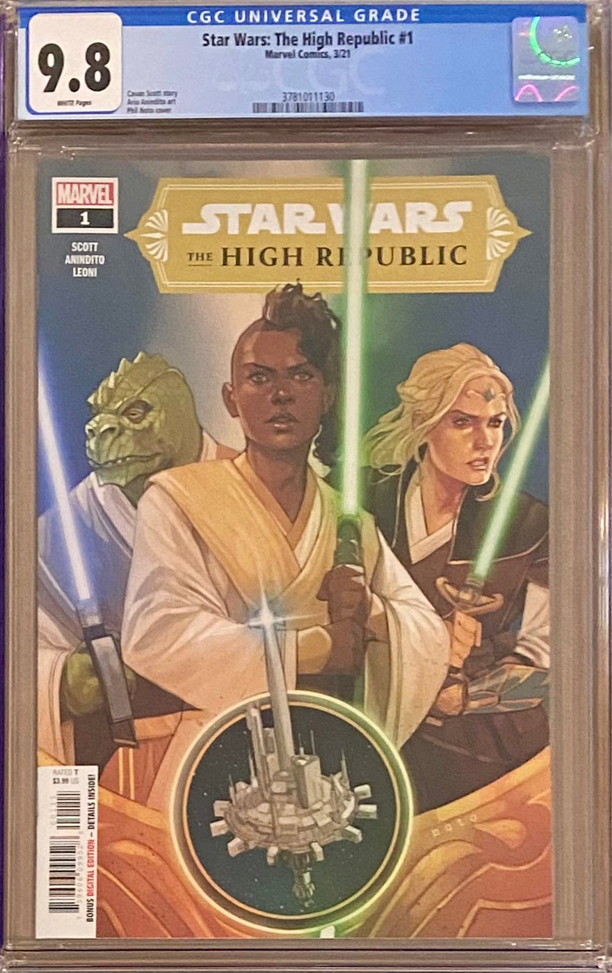 CGC 9.8 Star Wars High offers Republic #2 (Marvel 2021) 3rd print, 1st Vernestra Rwoh