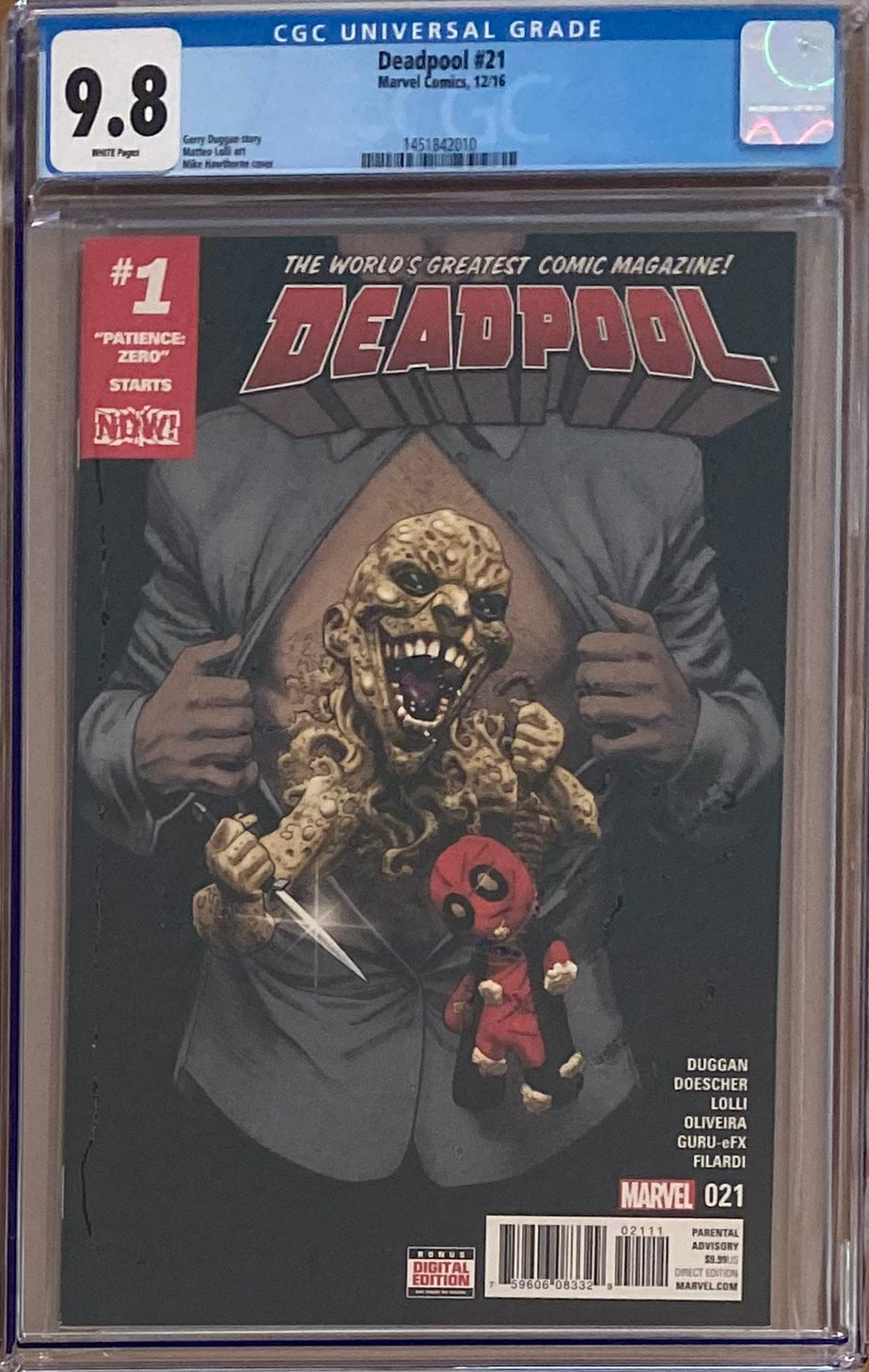 Deadpool #21 CGC 9.8