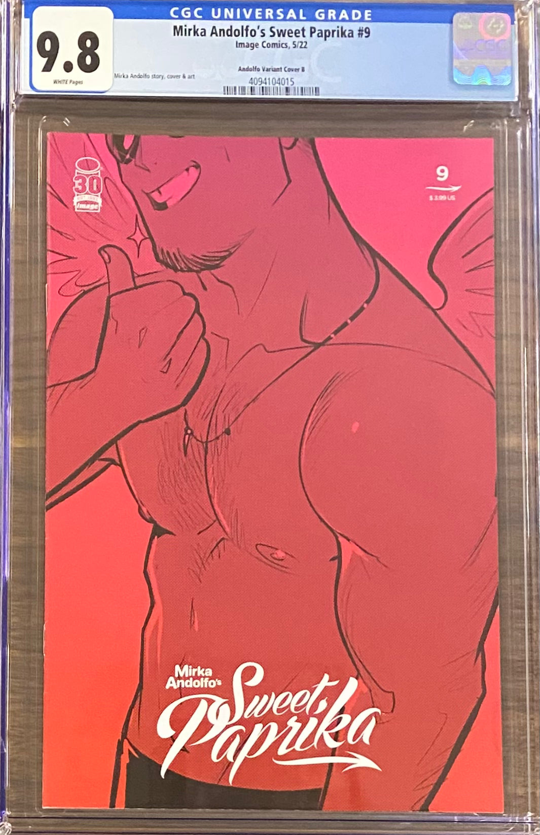 Sweet Paprika #9 Andolfo Variant B CGC 9.8