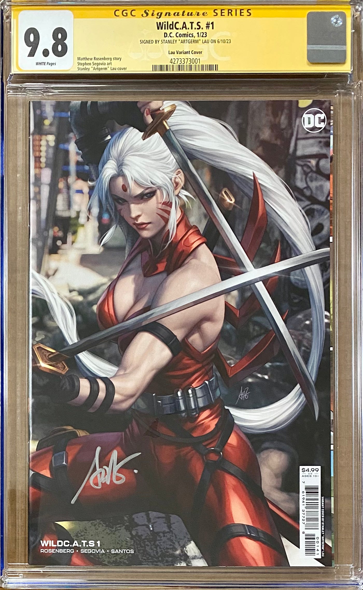 WildC.A.T.s #1 Artgerm Variant CGC 9.8 SS - Wildcats