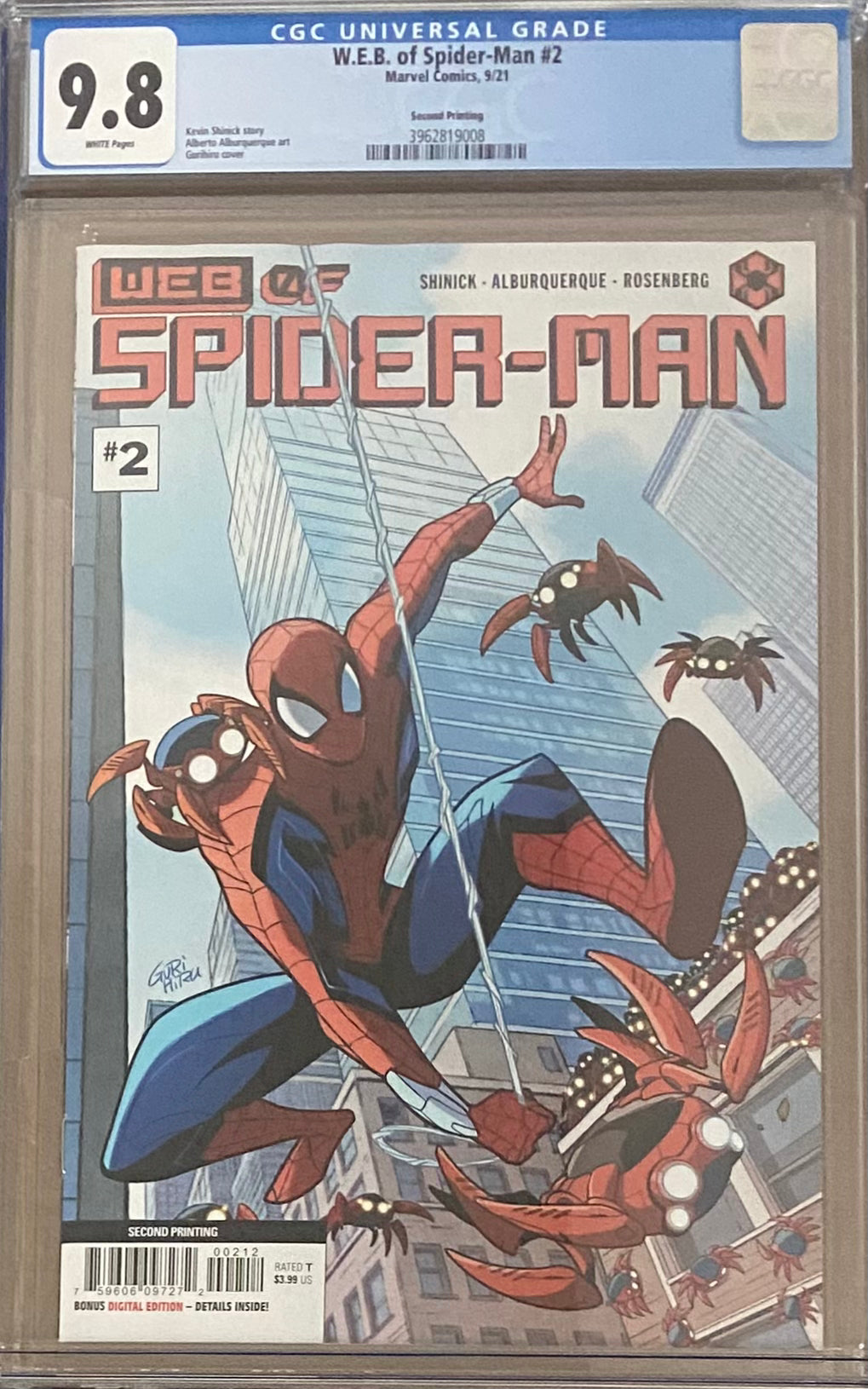 Web of Spider-Man #2 Second Printing CGC 9.8
