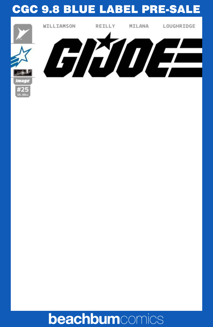 G.I. Joe #25 G.I. Joe Blank Sketch Variant CGC 9.8
